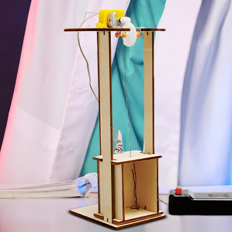 DIY 電動リモコンリフトエレベーターキット - 木製モデル - Science Project Kit のレビューと価格