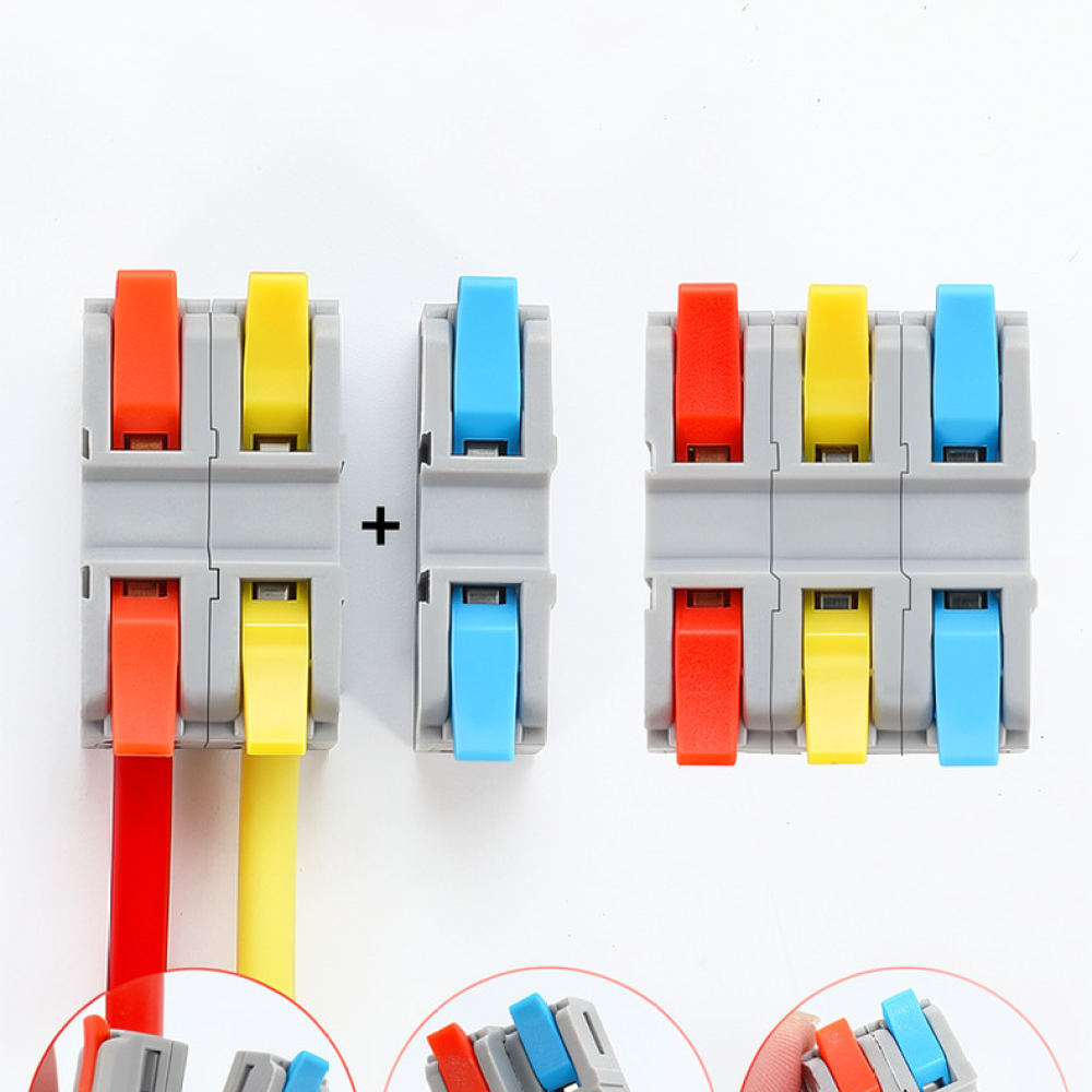 電気ケーブル用端子台、素早い配線接続が可能な2入力2出力プッ - Circuit Snap Kit のレビューと価格