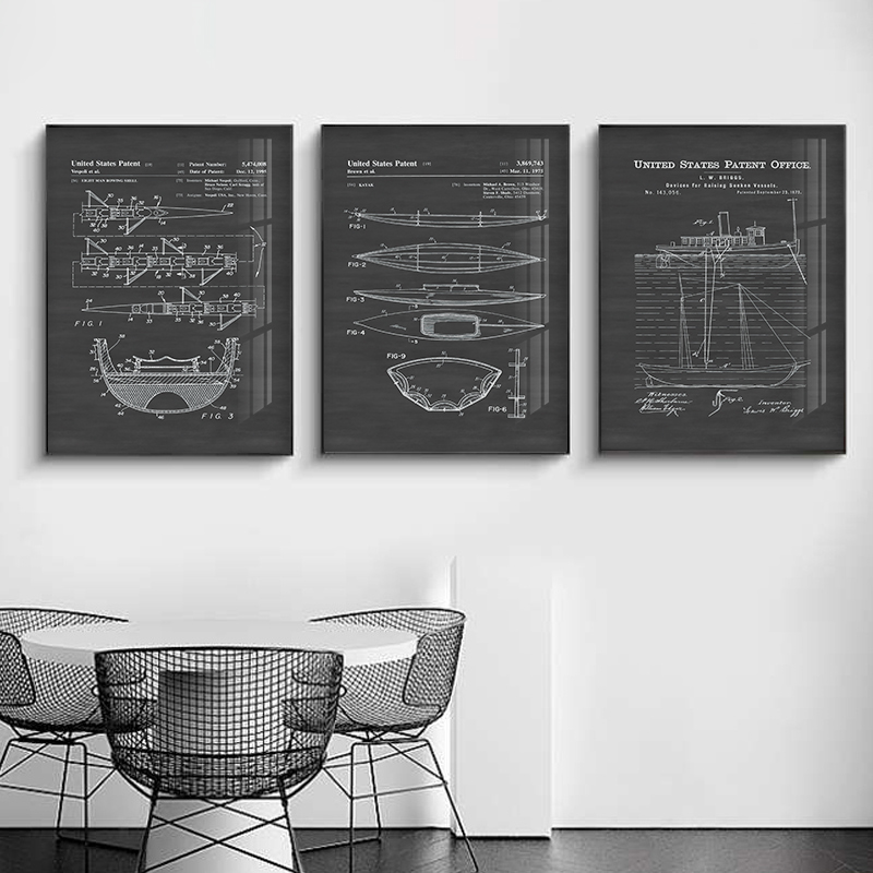 シンプルな黒と白グレーアメリカンインダストリアルスタイルレト - Star Map Poster のレビューと価格